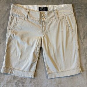 BKE Buckle Belle Vintage Chino Bermuda Khaki Shorts Sz 29